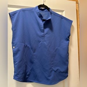 FIGS Rafaela Blue XS top